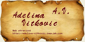 Adelina Vitković vizit kartica